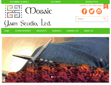 Tablet Screenshot of mosaicyarnstudio.com